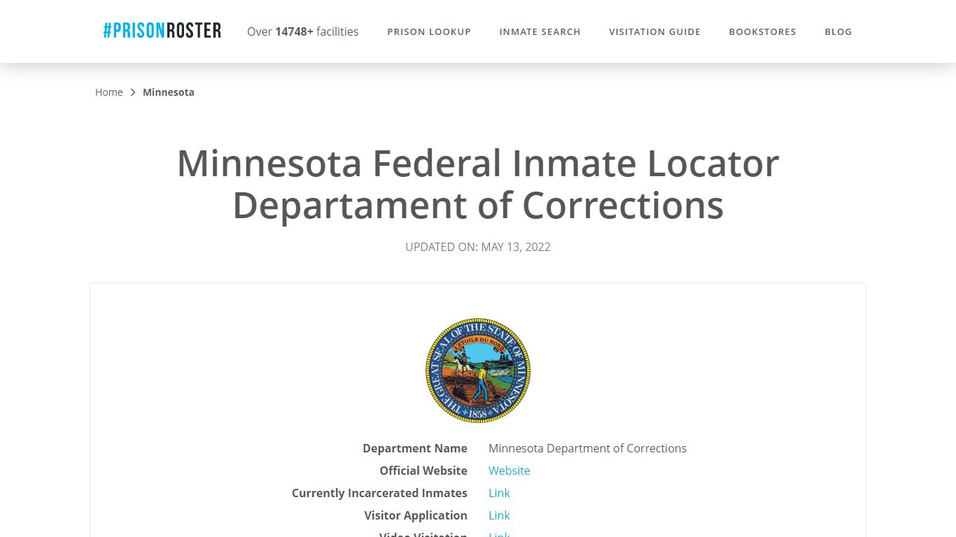 Minnesota Federal Inmate Search - Inmate Locator | Inmate ...